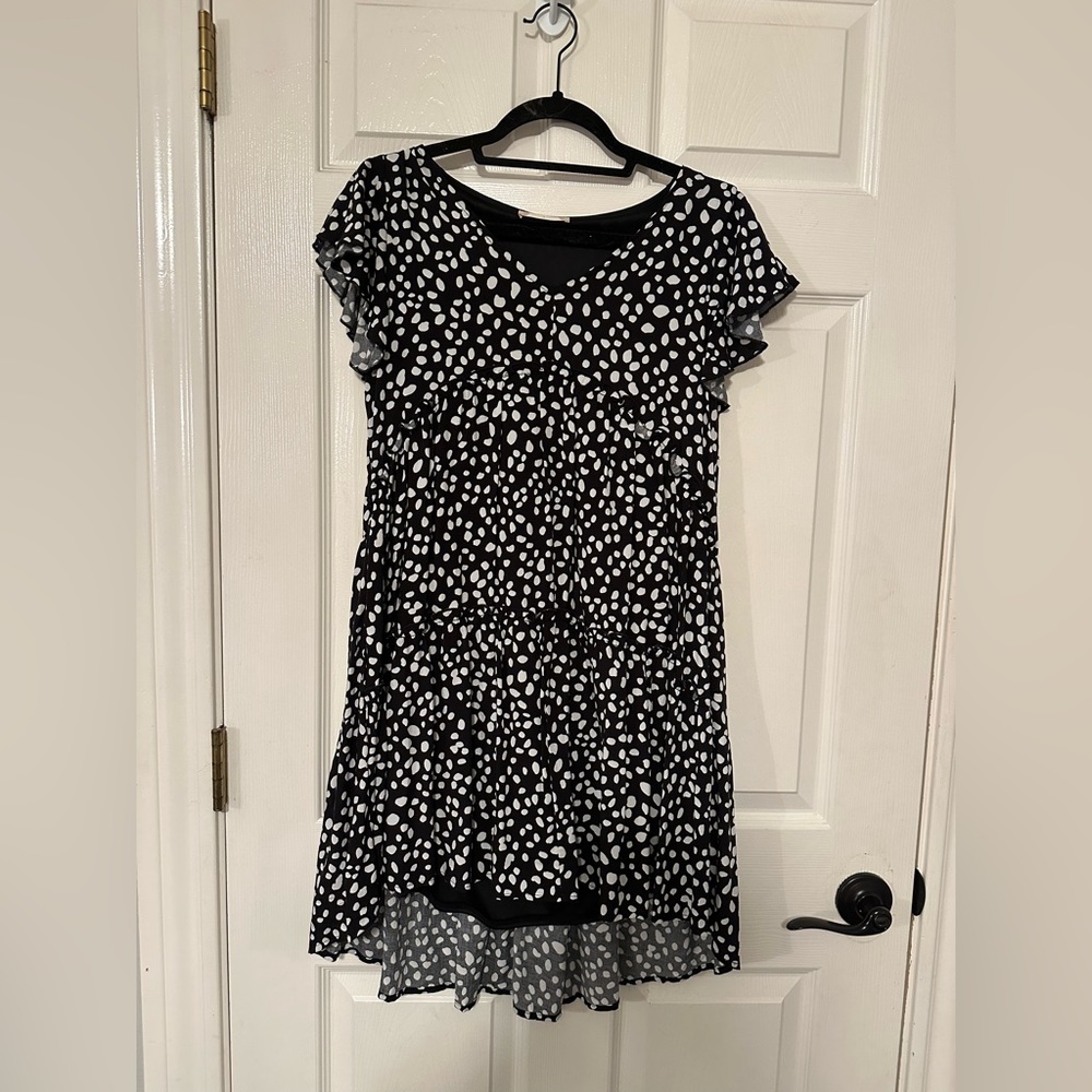 Black/white high low dress (worn once)